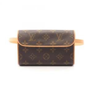 LOUIS VUITTON Brown Monogram Leather Pochette Fanny Pack